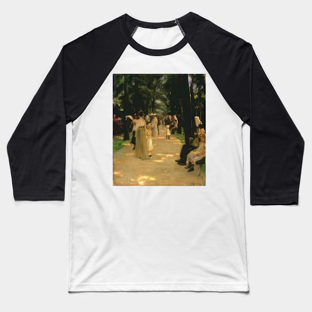 parrot avenue 1902 - Max Liebermann Baseball T-Shirt by Kollagio